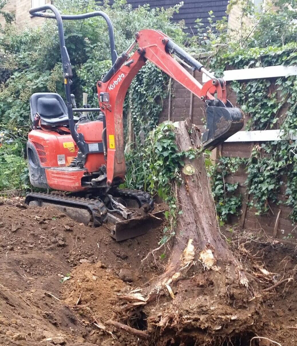 Site Clearing Digger Levels Joinery Somerset